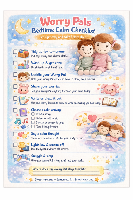 Worry Pals Bedtime Calm Checklist